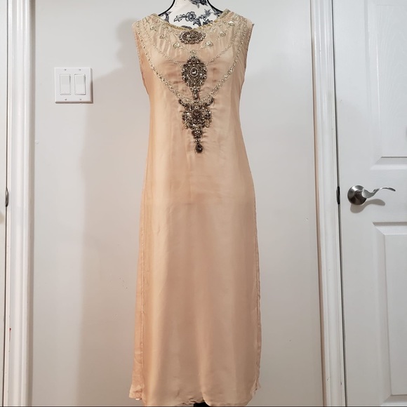 Pakistani lime light gold dress 2 piece - Picture 4 of 5